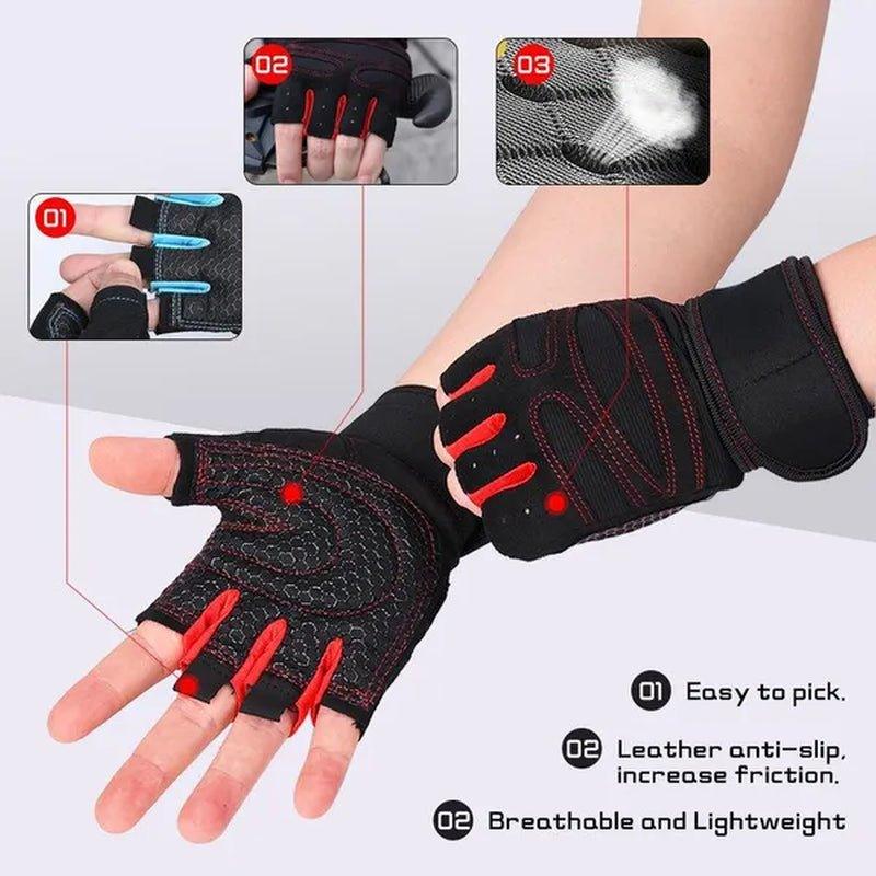 1 Pair Gym Fitness Gloves Anti - Skid Guantes Weight Lifting for Sport - Balance Beat