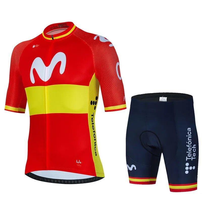 2024 Cycling Jersey Set Summer Spain MTB Bike Clothes Uniform Maillot Ropa Ciclismo Men Bicycle Clothing Suit Hombre - Balance Beat