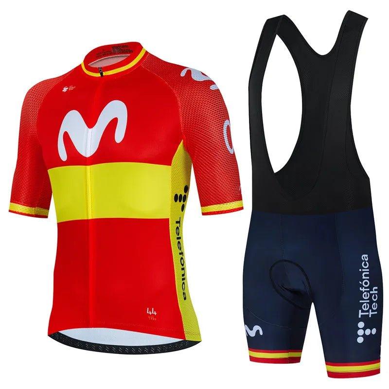 2024 Cycling Jersey Set Summer Spain MTB Bike Clothes Uniform Maillot Ropa Ciclismo Men Bicycle Clothing Suit Hombre - Balance Beat