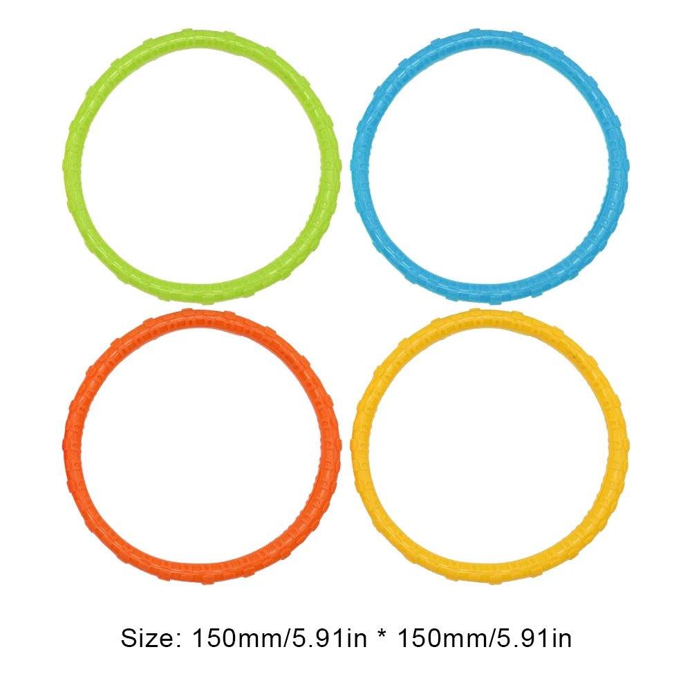 4Pcs Summer Diving Toys Plastic Children Swimming Pool Water Toys Water Grass Ring Dolphin Diving Swimming Pool Accessories - Balance Beat