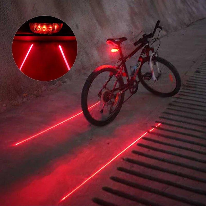 Bicycle Tail Light Laser Bike Light Rear Waterproof LED Lighting Flash Safety Warning Cycling Taillight Mtb Bicycle Accessories - Balance Beat