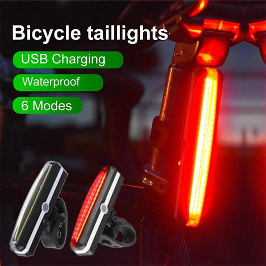 Bike Rear Light Highlight COB LED Tail Light Waterproof Bicycle USB Rechargeable Mountain Riding Cycling Tail Lamp Bicycle Parts - Balance Beat