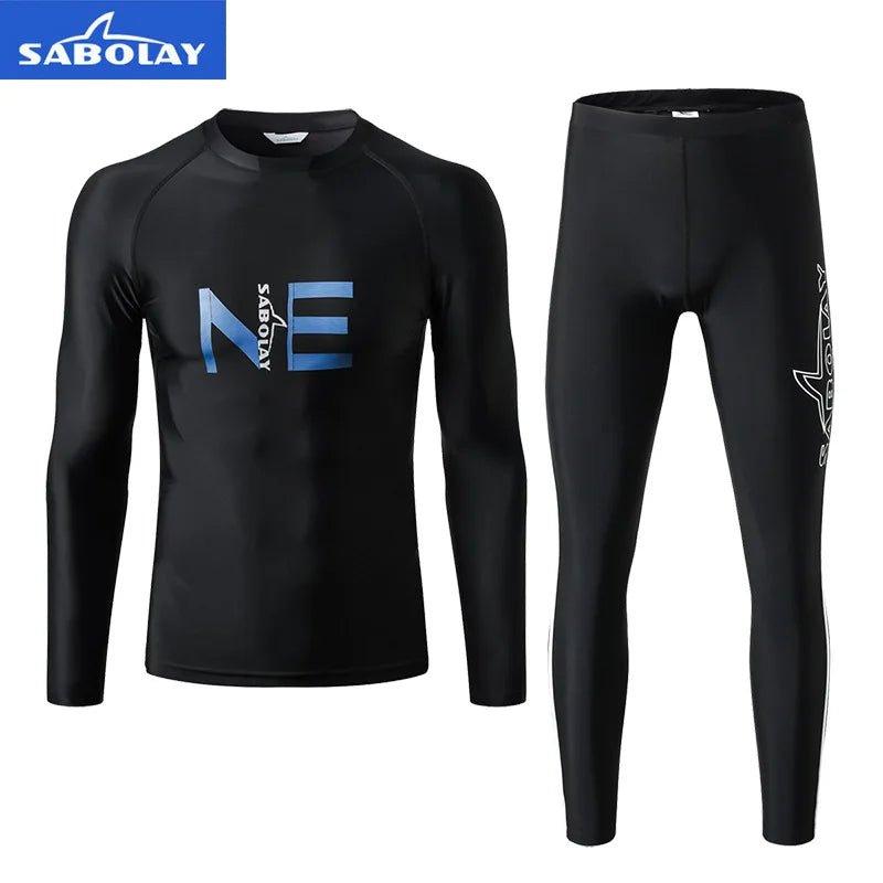 Black Diving Suit Female Profession Long Rash Guard Swimsuit Rashguard Women Swimming Surfing Diving Watersports Suit - Balance Beat