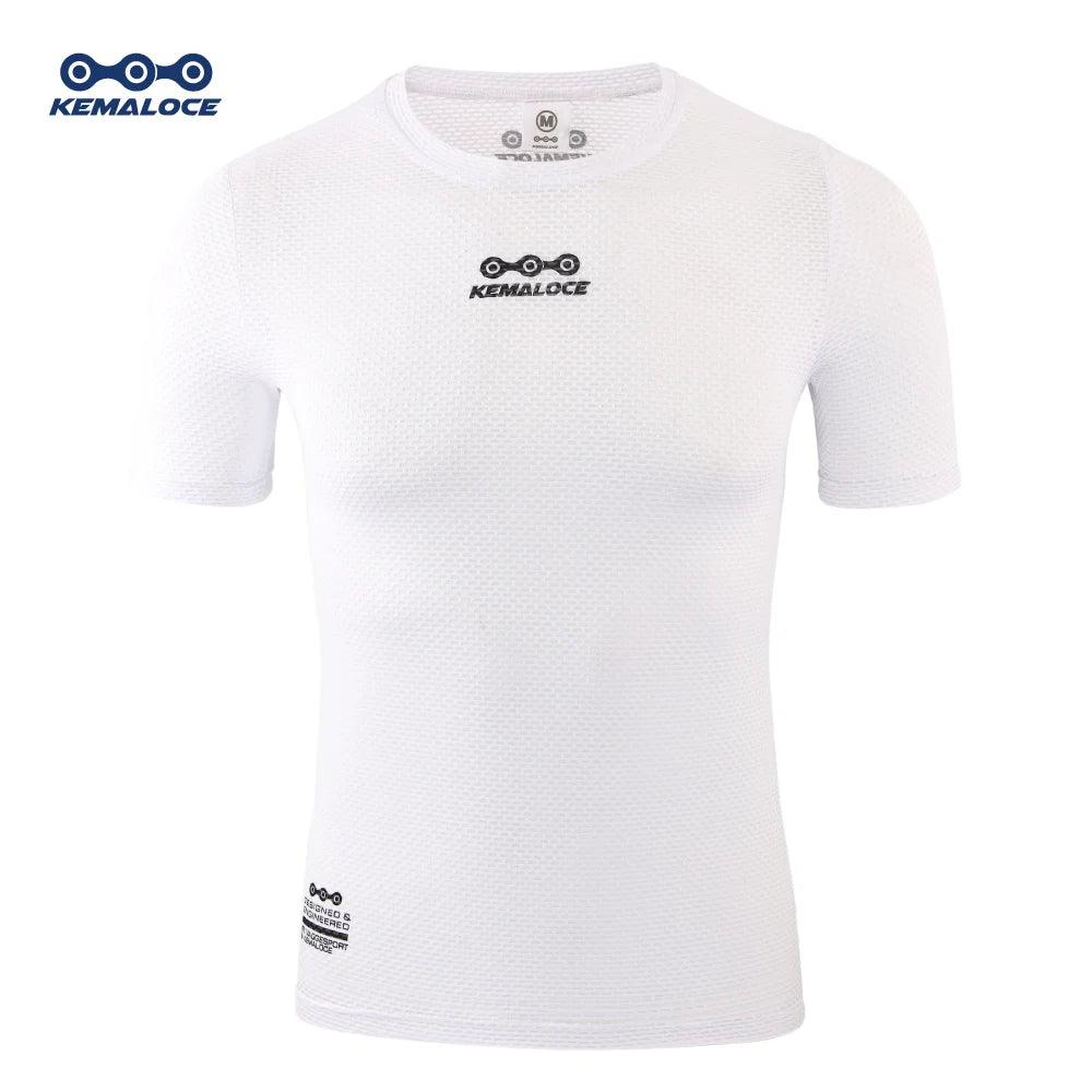 Cycling Base Layer Short Sleeve 2023 Cool Mesh White Breathable Bike Undershirts MTB Black Bicycle Base Layer - Balance Beat