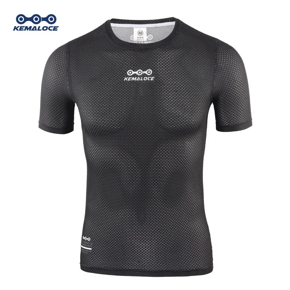 Cycling Base Layer Short Sleeve 2023 Cool Mesh White Breathable Bike Undershirts MTB Black Bicycle Base Layer - Balance Beat