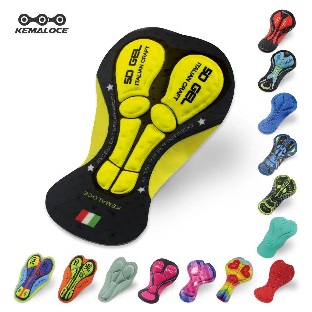 Cycling Pad Men&Women 5D,12D Cushion Gel Bike Pad Breathable Silicone&Foam Shockproof Pad for Long Ride - Balance Beat