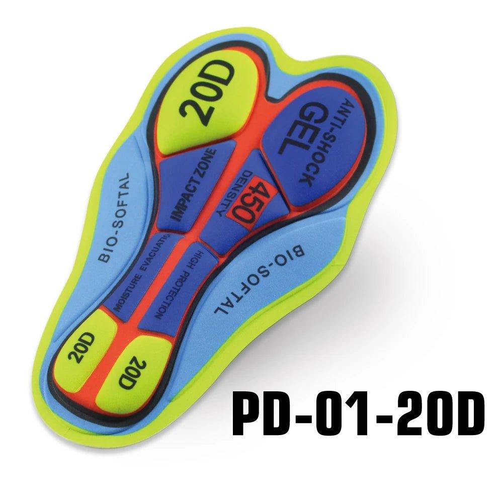 Cycling Pad Men&Women 5D,12D Cushion Gel Bike Pad Breathable Silicone&Foam Shockproof Pad for Long Ride - Balance Beat