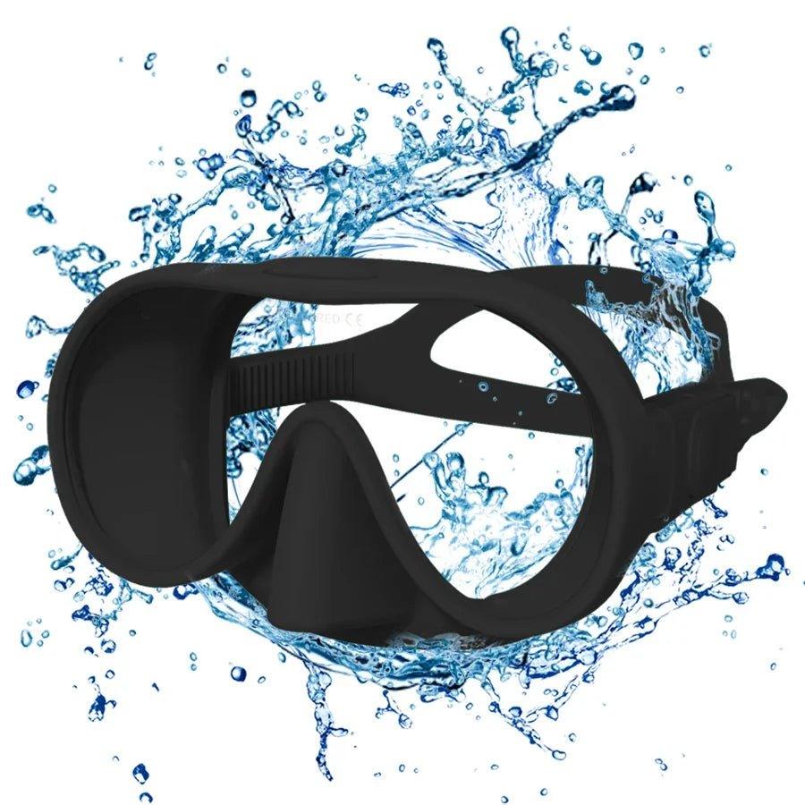 Diving Facial Mirror, anti - Fog 180 ° Snorkeling Facial Mirror, Deep Water Diving Mask Diving Goggles with Respiratory Tube - Balance Beat