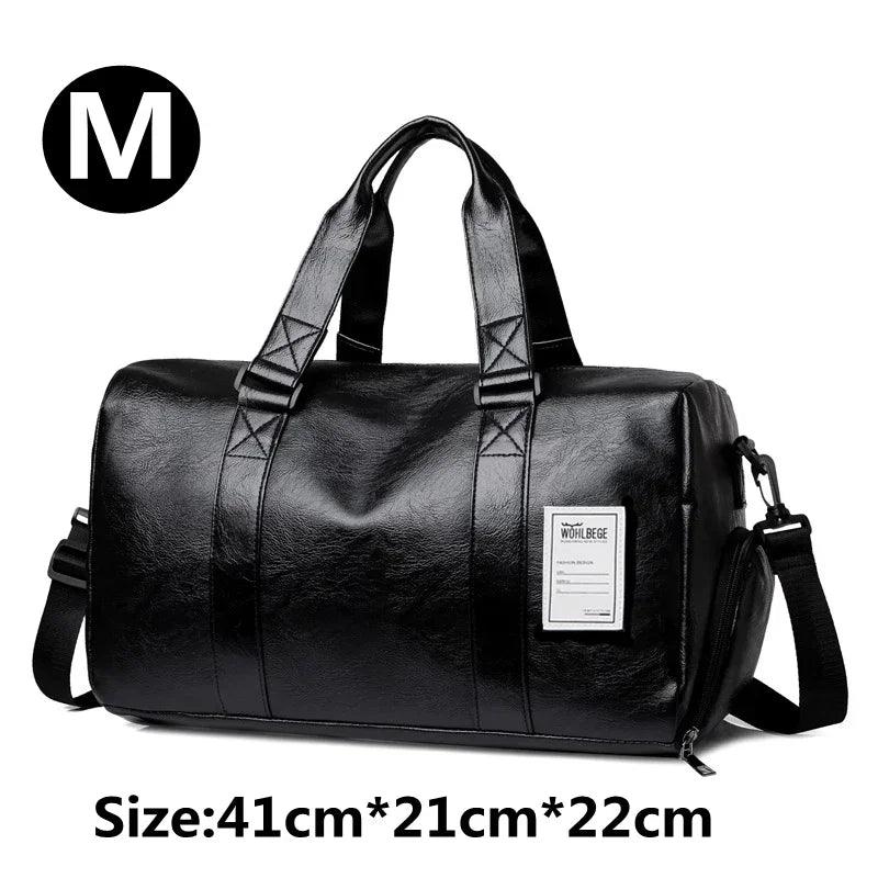 Gym Bag Leather Sports Bags Men for Shoes Training Fitness Yoga Travel Luggage Shoulder Sac De Sport Bag - Balance Beat