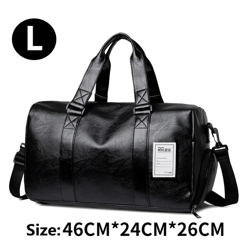 Gym Bag Leather Sports Bags Men for Shoes Training Fitness Yoga Travel Luggage Shoulder Sac De Sport Bag - Balance Beat