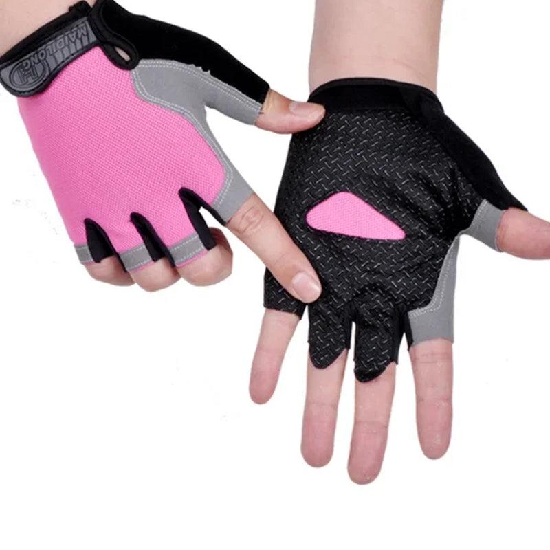 Half Finger Gloves Gym Fitness Anti - Slip Women Men Gel Pad Gloves Gym Cycling Fingerless Gloves Bicycle Accessories - Balance Beat