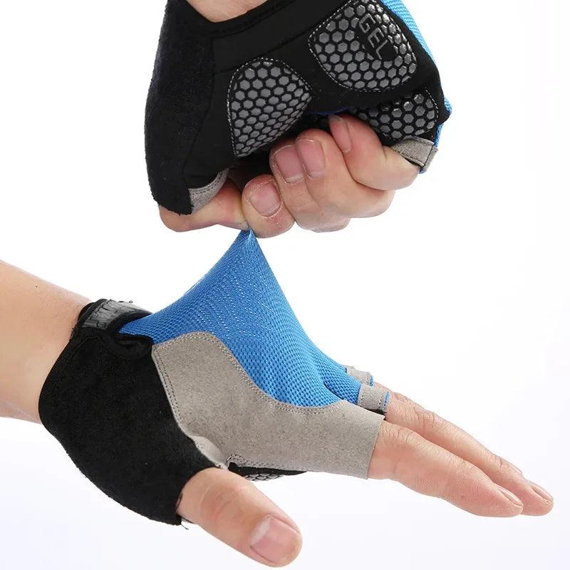 Half Finger Gloves Gym Fitness Anti - Slip Women Men Gel Pad Gloves Gym Cycling Fingerless Gloves Bicycle Accessories - Balance Beat