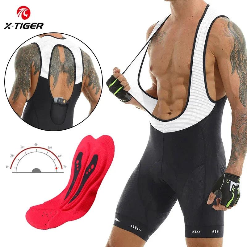 Men'S Cycling Bib Shorts with Pocket UPF 50+ Latest Generation Quick - Dry Polyester Competitive Edition Series Bib Shorts - Balance Beat