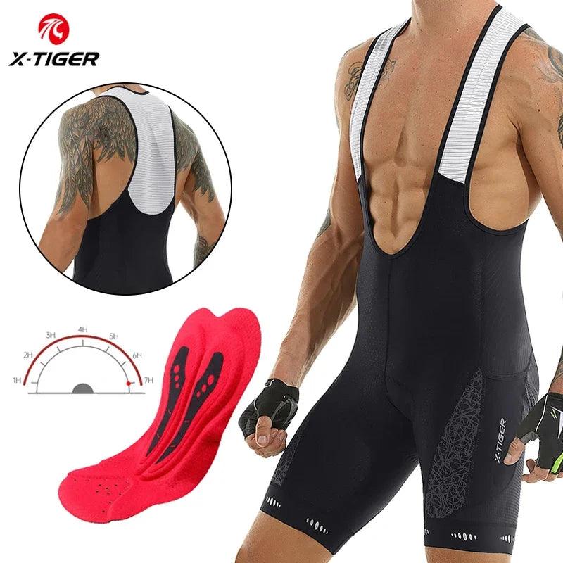 Men'S Cycling Bib Shorts with Pocket UPF 50+ Latest Generation Quick - Dry Polyester Competitive Edition Series Bib Shorts - Balance Beat