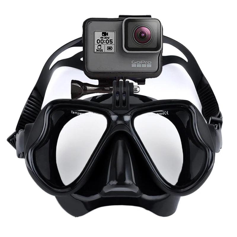 Professional Underwater Mask Camera Diving Mask Swimming Goggles Snorkel Scuba Diving Camera Holder for Gopro - Balance Beat