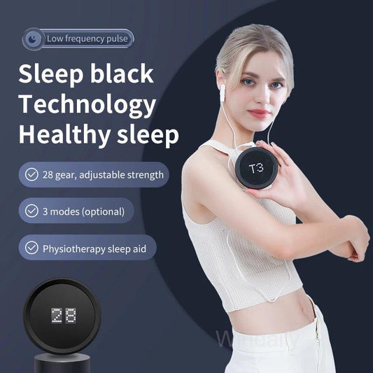 Sleep Aid Device CES Sleeping Therapy Instrument Insomnia Anxiety Depression Tens Machine Transcranial Microcurrent - Balance Beat