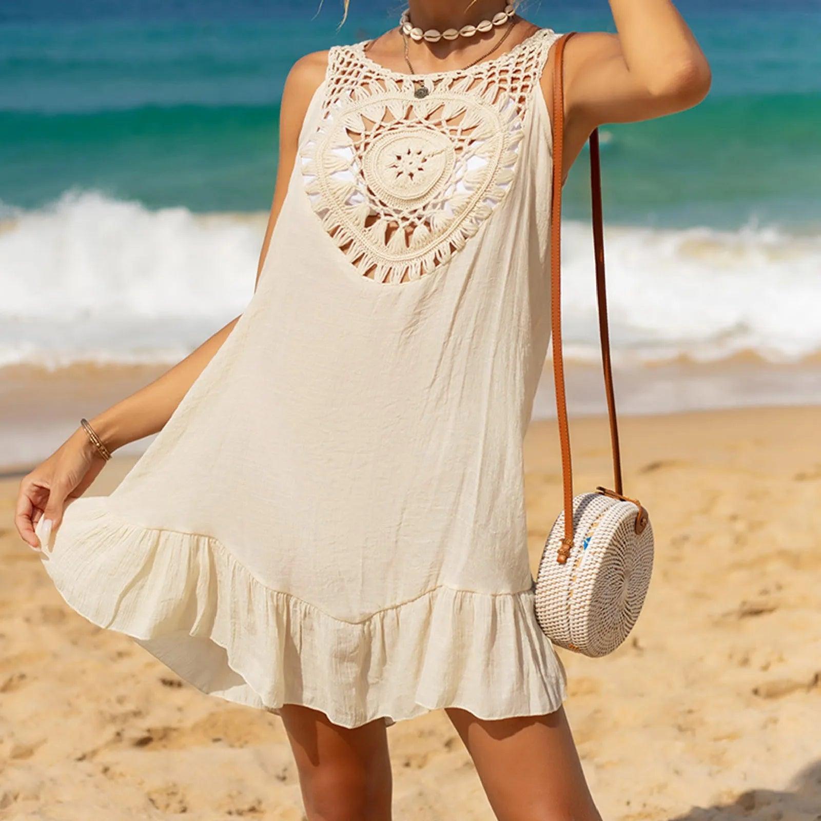 Ladies beach cover up dresses best sale