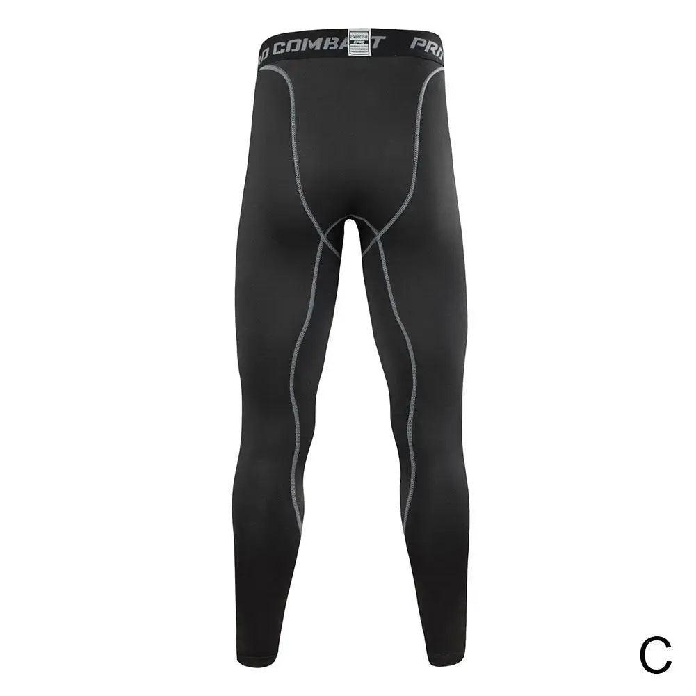 Sports Cycling Tight Pants Men'S Fitness Running Underlay Breathable Soft Fit Training Quick Drying Pants 1Pcs - Balance Beat